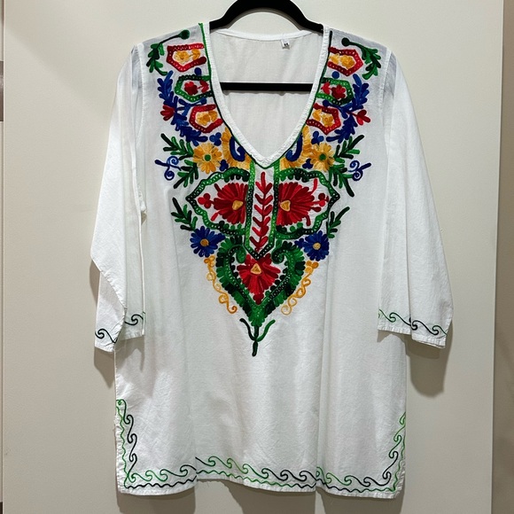 Embroidery tunic. 🌷from Peru 🇵🇪 - Picture 1 of 8
